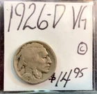 1926 D Buffalo Nickel VG. ENN Coins