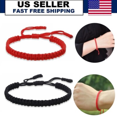 Good luck Red String Braided Bracelet Protection Blessed Adjustable ...