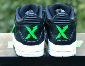 With Receipt Air Jordan 3 Stock X Day Size 9 Black White Green Rare 0x Ebay