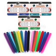 Dental Orthodontic Elastic Ligature Ties Bands/Monoblock Bracket Braces Roth/MBT