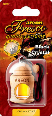 Duftdose Duftbaum Lufterfrischer Black Crystal 3x Original Areon FRESCO Parfüm