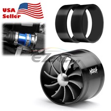 Mi2ka Turbine Air Intake Fuel Gas Saver Single Fan System Turbo 2.5-3.0 Black