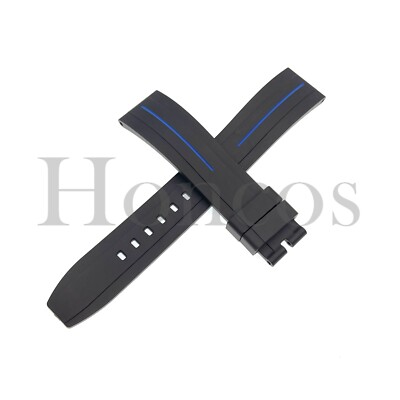 Cinturino Orologio In Gomma Silicone 18 Mm Nero – Chiusura Deployante Per Timex