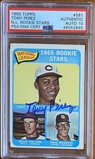 👍Tony Perez PSA/DNA 1965 Topps Autographed Rookie Card👍