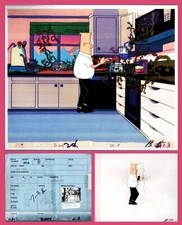 Sale - DILBERT Animation Cel:  DILBERT's  "Kitchen Experiment" on Semi-Gloss BG