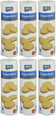 3 kg Aro Doppelkekse mit Kakaocreme Füllung - Kekse - 6 x 500 Gramm