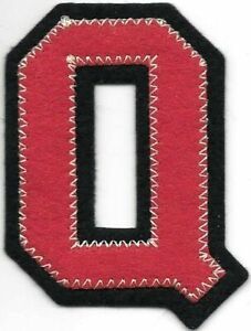 2 1//4/" x 2 1//2/" Red Black Dark Navy Blue Block Letterman/'s Letter D Felt Patch