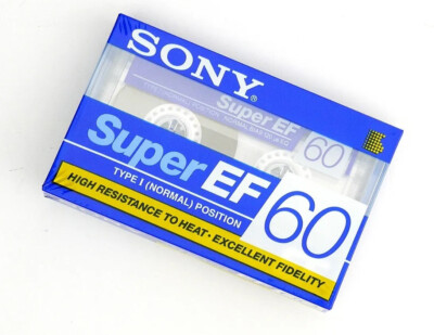 SONY SUPER EF 60 Type I Normal MC Audio Cassette Tape Japan neu/OVP/Sealed 38
