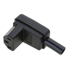 90 Degree Angled IEC 320 C13 Female Plug AC 10A  250V Power Cord Cable Connector