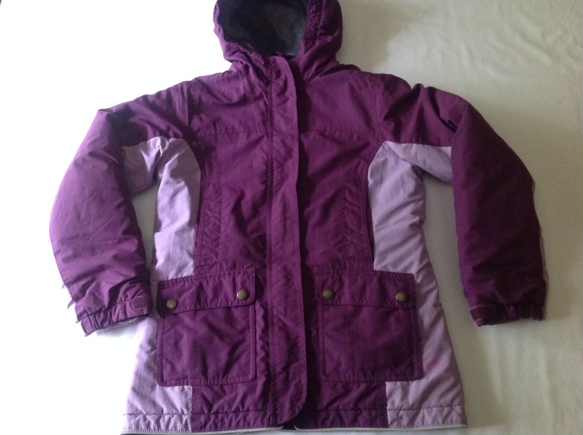Landsend Kids Purple & Lavender Heavy-weight hooded jacket Girls 
