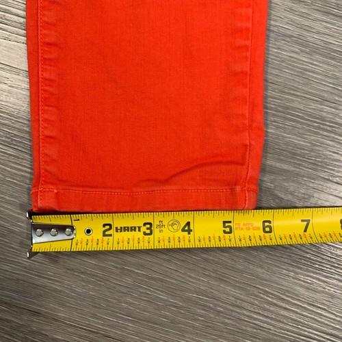 Eileen Fisher Jeans Womens Size 4 Bright Red Stretch Tapered Fit Low Rise - Picture 12 of 12