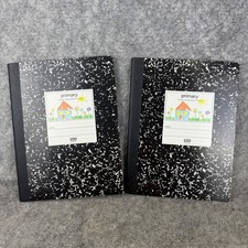 Office Depot Primary Ruled Composition Book 100 Sheets Black Marble 2 Pack