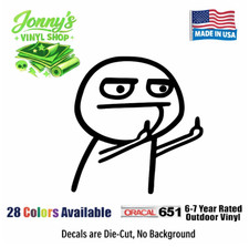 Middle Finger Troll Sticker - Funny Prank Hide Vinyl Decal Car Truck Middle Finger Troll Sticker - Funny Prank Hide Vinyl Decal Car Truck