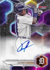 2023 BOWMANS BEST BASEBALL JAVIER OSORO AUTO REFRACTOR # B23-JO TIGERS