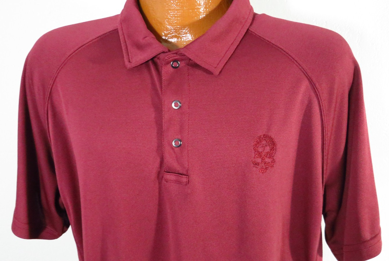 Zero Fox Trot Men's Large Solid Maroon Microfiber… - image 4