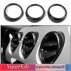 Carbon Fiber Air Conditioner Vent Outlet Frame Cover Trim for Ford Mustang 2015+