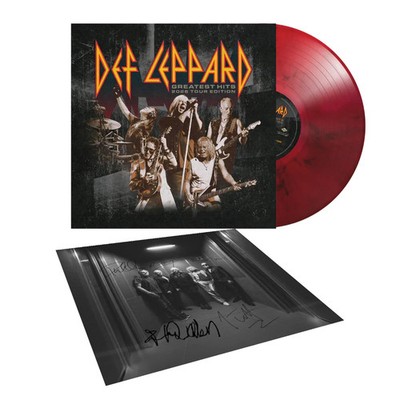 PRE SALE - Def Leppard - GREATEST HITS 2026 TOUR EDN RED VINYL & SIGNED ART CARD