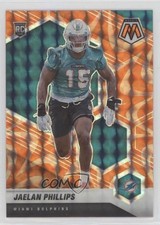 2021 Panini Mosaic Rookies Reactive Orange Prizm Jaelan Phillips #350 0sc3