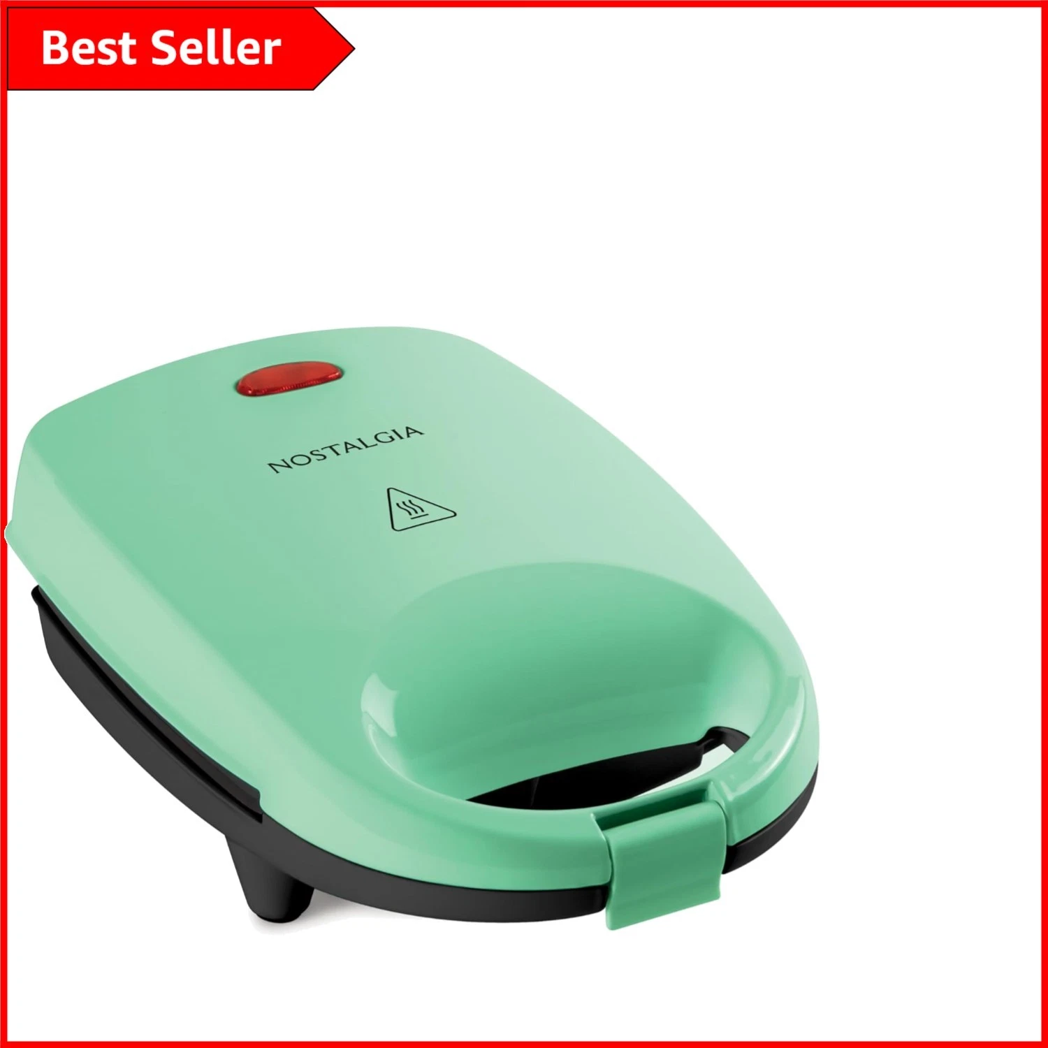 Lightweight Mint Green Sandwich Maker - Perfect for Quesadilla and Pizza Pockets