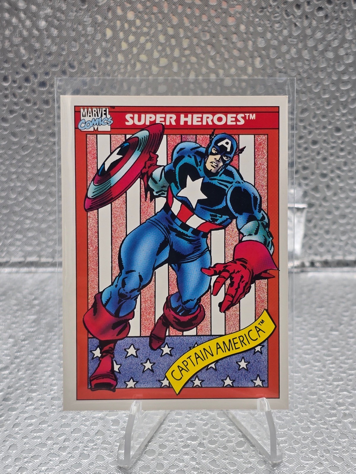 1990 Impel Marvel Universe Series 1 Super Heroes Captain America #1!