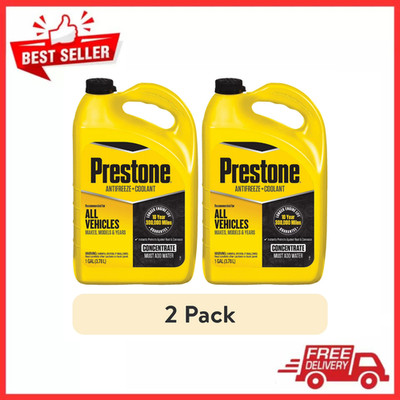 2pk Prestone Universal Concentrate Antifreeze and Coolant for All Vehicles,1 Gal
