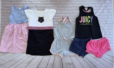 Girls Lot Of 6 Bundle Juicy Couture Guess Summer Clothes Sz 6 Years Dress Romper