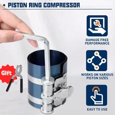 Piston Ring Compressor Installer Plier Remover Expander Tool Kit 2 1/8" to 7"