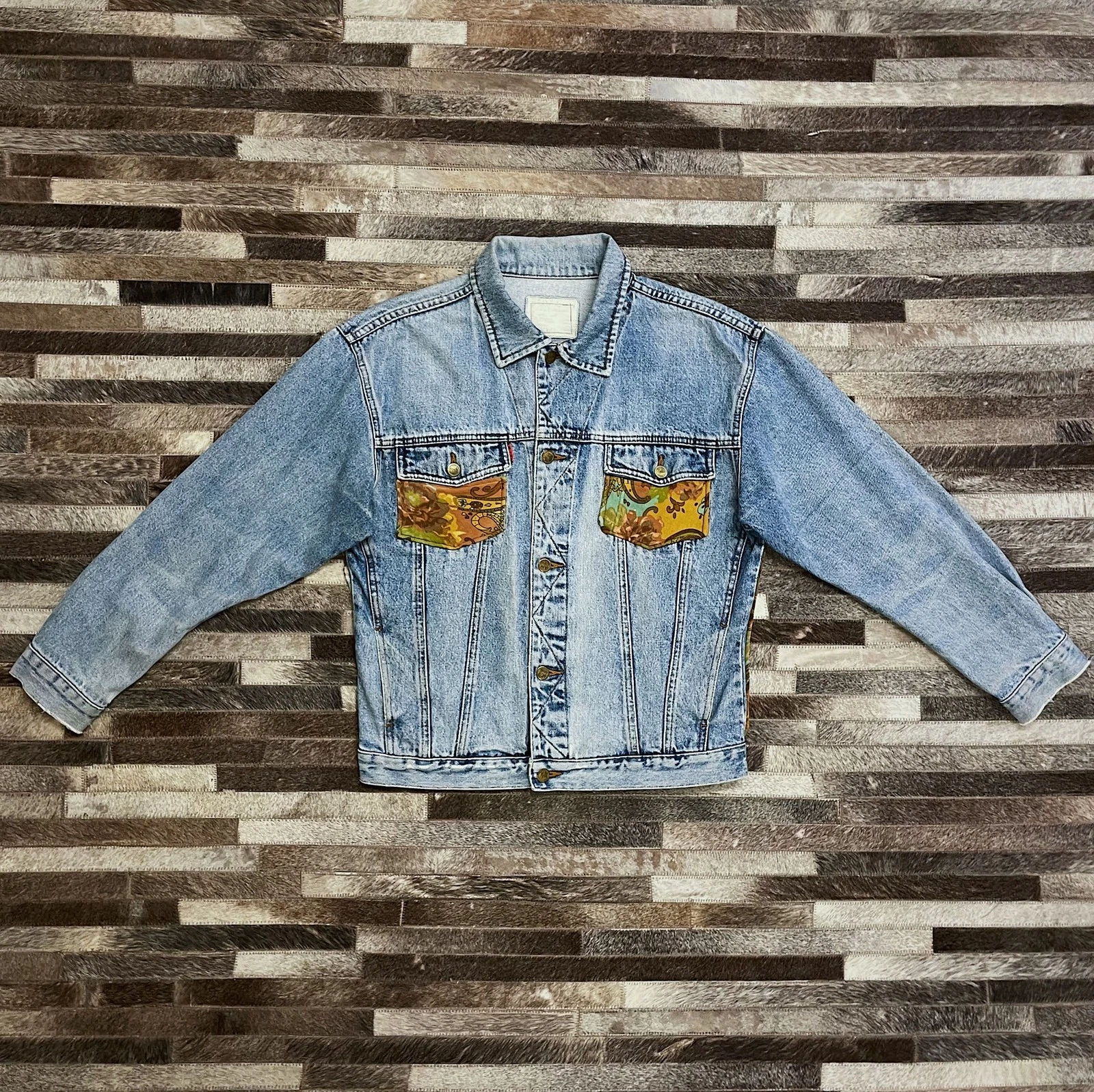 Denim & Paisley Reworked Vintage Jacket