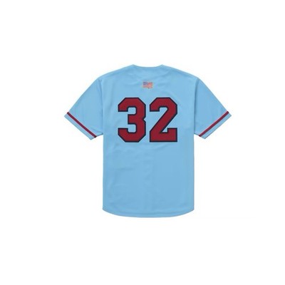 Supreme Swords Baseball Jersey Blue Size: XXL | eBay