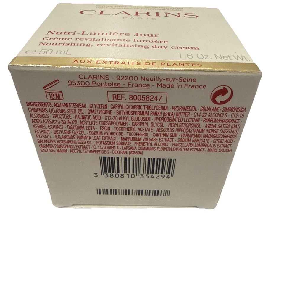 Crema de día Clarins Nutri-Lumière Jour 50 ml NUEVA en caja Foto 3 de 4