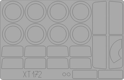 Eduard Accessories Xt172 - 1:35 M-1097 A2 Cargo Carrier For Italeri - Maskierfol