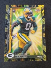 MATTHEW GOLDEN 2025 TOPPS CHROME RADIATING ROOKIES SSP #RR-10 GREEN BAY PACKERS