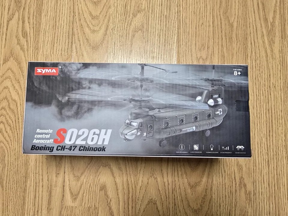 Military Fighter Helicopter Double-Propeller Fixed-Height Transport Aircraft Toy - Image 4 of 4