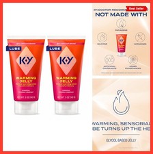 Warming Personal Lubricant Jelly Glycol Based 5 fl oz 2 Pack Sensorial Latex