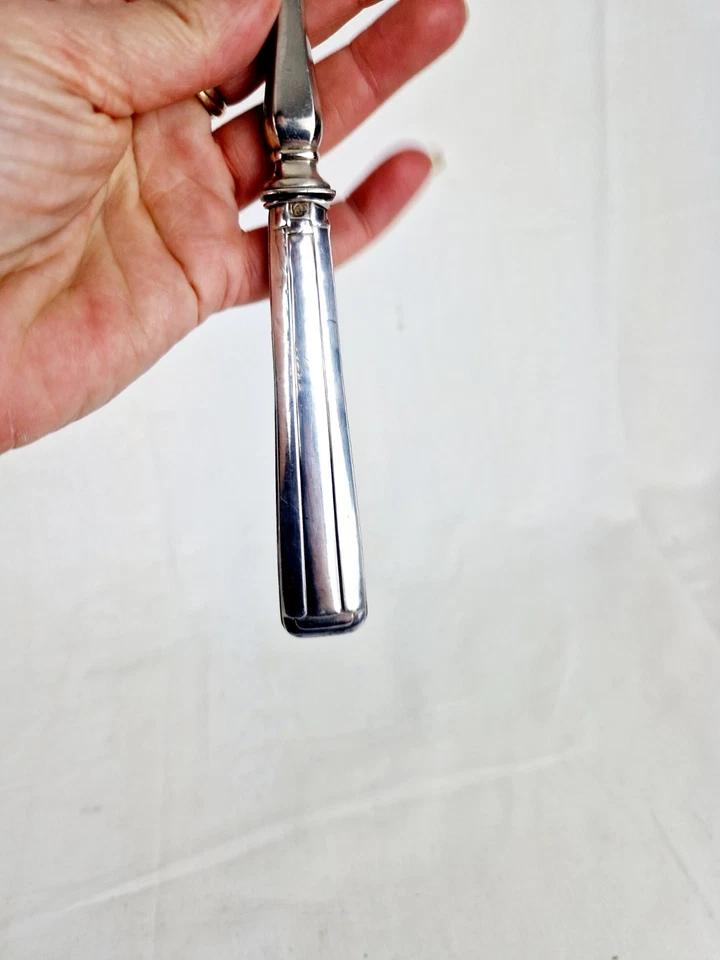 Ancienne Pelle à Tarte Manche Argent Massif - Photo 2/4