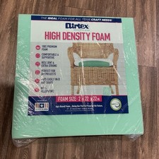 High Density Upholstery Foam 22x22x2 Airtex Cushion Seat Pad DIY Chair New