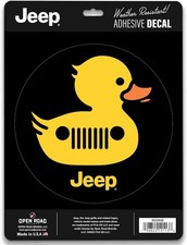 Jeep Duck Adhesive Vinyl Decal - Fun Jeep Duck Sticker For Car Window Or La