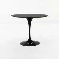 2018 Eero Saarinen for Knoll Tulip Dining Table in Black Laminate 35" Diameter