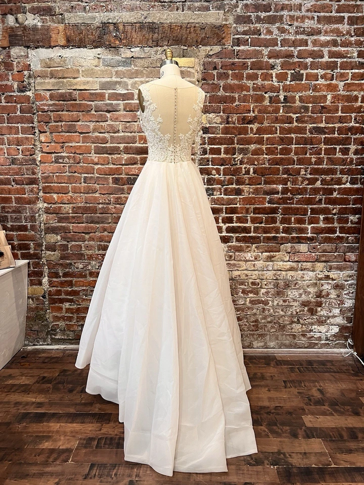 Blue By Enzoani Krystal Ballgown Wedding Dress Size 4 - Image 3 of 4