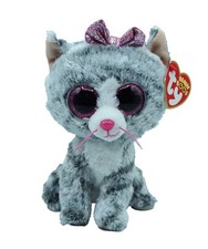 Ty Beanie Boo: Kiki the Cat - MWMT! (Glitter Eyes, Regular Size)