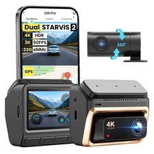 Dash Cam Front and Rear, Dual STARVIS 2 IMX678 IMX662 Dashcam, 4K+1080P Dual ...