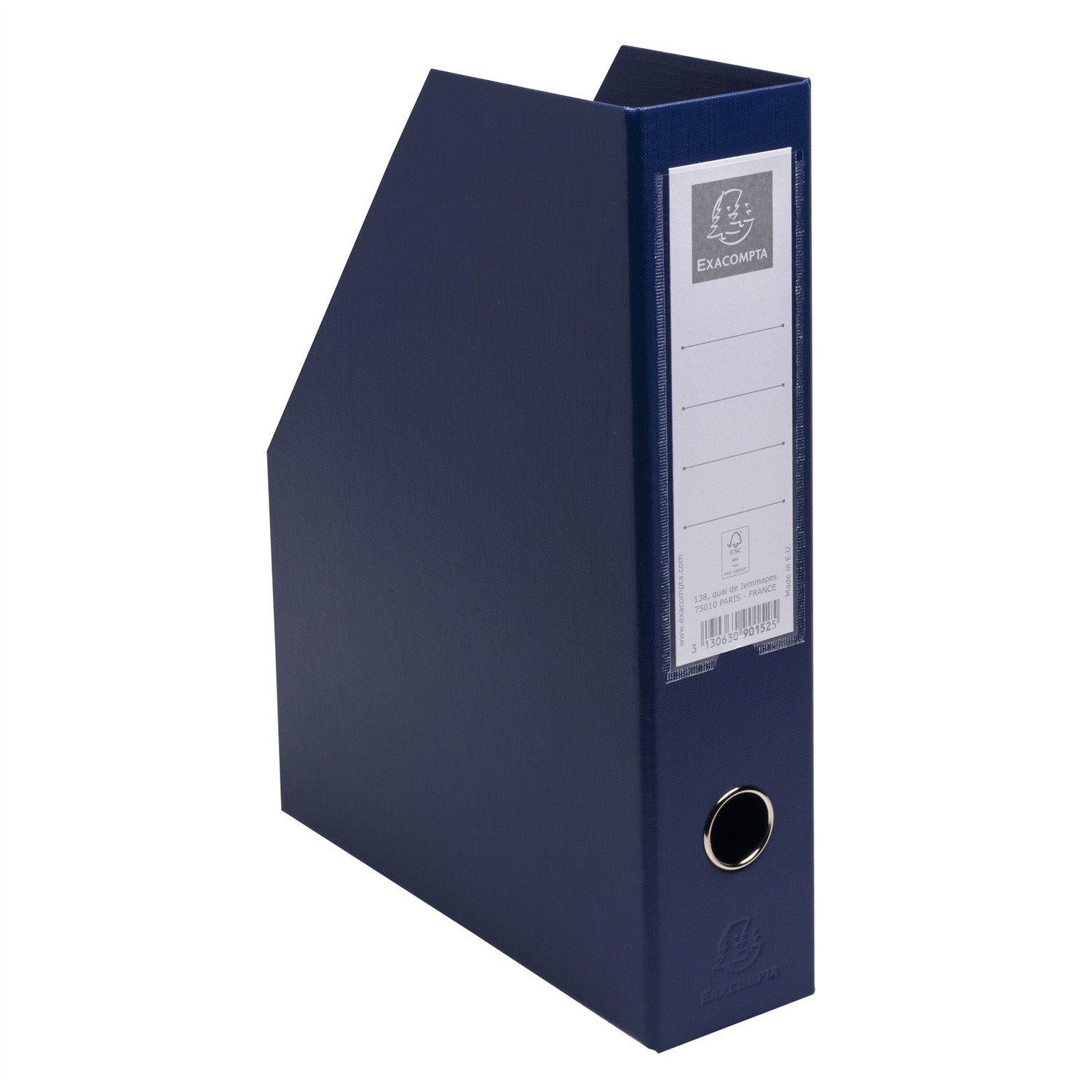 Lot de 3 porte-revues Exacompta en polypropylène violet avec dos de 70mm
