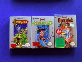 Castlevania 1 2 II Simon's Quest 3 III Dracula's Curse NES Nintendo CIB TRILOGY