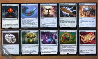 #ad Set 10 Popular Commander Mana Rock Artifacts *NM* MTG Deck Building Magic Group $8.99