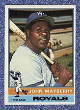 1976 Topps Baseball Set Break # 440 John Mayberry - Royals  - Free Shipping