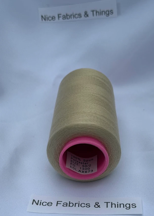 50 Spools -Sand AX673 Multi Purpose Sewing Thread - Image 3 of 3