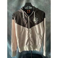 Nike Throwback Track  Field Windbreaker Full Zip Hooded Lightweight Mens Medium