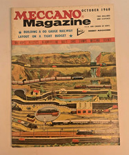 Meccano Magazine Oct 1968 OO Gauge Railway Layout Scale Calculator Dinky