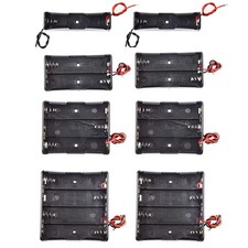 8 Pack 18650 Battery Holder Bundle with Wire