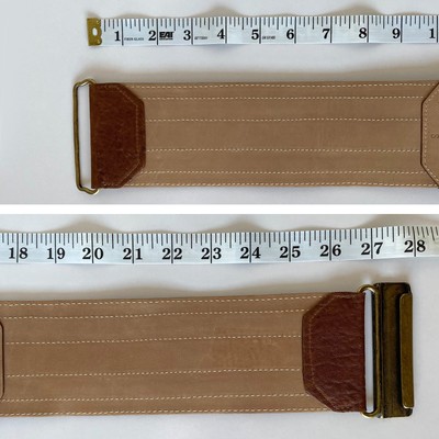 Vintage Streets Ahead Genuine Leather Wide Pony Hair Belt Size S Vintage Streets Ahead Genuine Leather Wide Pony Hair Belt  main image 2